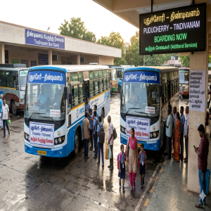 புதுச்சேரி – திண்டிவனம் வழித்தடத்தில் கூடுதல் பேருந்து சேவை தொடக்கம்