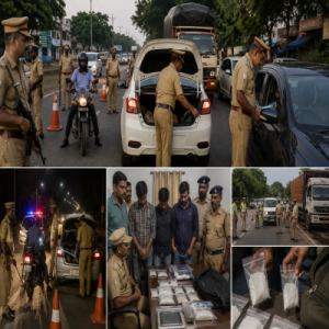 திண்டிவனம் சுற்றுவட்டாரங்களில் தீவிர வாகன சோதனை – போலீசார் அதிரடி நடவடிக்கை!