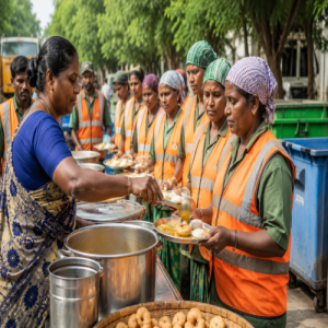 தூய்மைப் பணியாளர்களுக்கு காலை உணவு திட்டம்